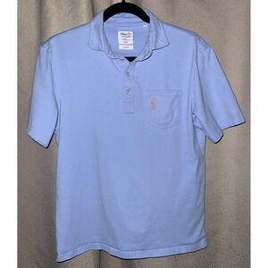 Johnnie O 20th Anniversary Limited Edition Polo Shirt Small Vista Blue Cotton